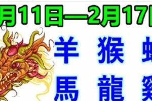 12生肖一周運勢（2月11日—2月17日）