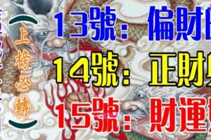 3月13，14，15號開始，這些生肖有錢了（有你嗎）