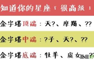 你知道你的星座很「高級」嗎？最高級的星座只有「這三個」，享有「金字塔頂端」的地位！