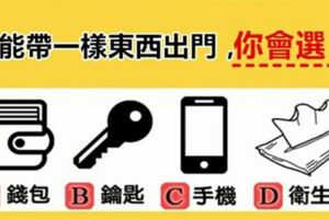 超神準！只能戴一樣東西出門，你要選哪個？測別人怎麼看你！