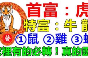 5月：家裡有生肖（虎牛龍鼠雞蛇）嗎？有的必轉，就有運