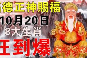 10月20日福德正神賜福，八大生肖請接福