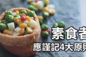 素食者應謹記4大原則