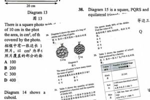 2018年全國華小UPSR數學試卷預習卷