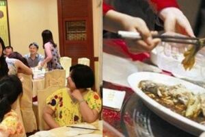 單親媽媽參加同學聚會，給女兒打包剩飯被嘲笑，出門後全班都愣了！