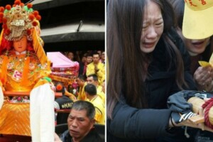 父親送醫不醒37天！女兒挺7月孕肚「跪求白沙屯媽祖救爸」　鑾轎趕路「突然奇蹟回頭」她秒淚崩