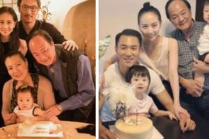 73歲狄龍現身發布會，與妻子結婚恩愛如初，2歲孫子長得像他