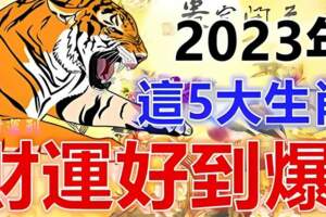 2023年這五大生肖財運好到爆，財神爺不離開，轉走抓好運！