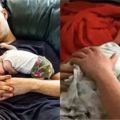爸爸溫柔抱著寶寶在胸前睡覺的畫面超級溫馨，沒想到媽媽看到後卻說是會害死寶寶的「致命」危機！