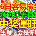 3.16日容易撿到錢的生肖，下班後可以去買彩票！