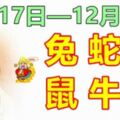 12生肖一周運勢（12月17日—12月23日）