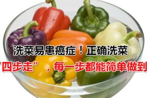 這樣洗菜易患癌症！正確洗菜「四步走」，每一步都能簡單做到