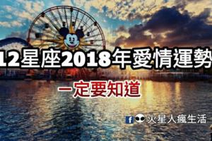 12星座2018年愛情運勢早知道