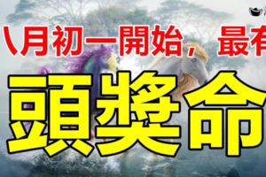 八月初一開始，最有「頭獎命」的6大生肖！