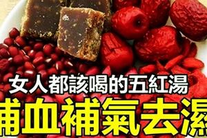 女人都該喝的五紅湯，補血補氣去濕