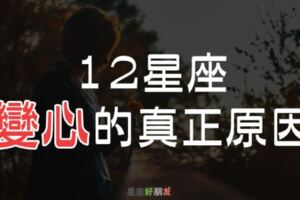 「曾經那麼深愛，怎麼就突然就說要分開？」分析１２星座變心背後的「真正原因」！