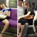 聽說日本地鐵到處都可以看到乘客睡死的樣子?第15張的妹子這樣也太可怕...