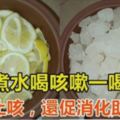 【止咳秘方】用它煮水喝，寶寶咳嗽一喝就好！潤肺止咳，還促消化助睡眠