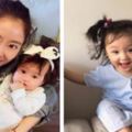 林心如2歲女兒美的過分，繼承父母的優點，真是個大眼「睫毛精」