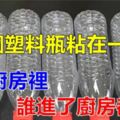 把5個塑膠瓶粘在一起，放在廚房裡，一年能省下不少錢，大家都誇好