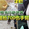 印匪榴槤當行劫武器婦女被搶700傷手臂