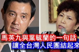 反年改抗爭葉毓蘭與馬英九都說了一樣的話！讓全台灣人民團結了起來！