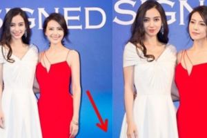 168公分的Angelababy身高輾壓高圓圓，但當大家把「視線往下」卻忍不住大呼：心機太重了！