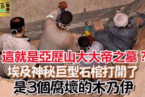 這就是亞歷山大大帝之墓？埃及神秘巨型石棺打開了-是3個腐壞的木乃伊