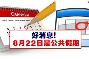 8月22日是公共假期