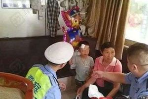 男童頭包紗布被遺棄手拿離婚協議書