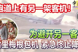 跑道上有另一架客機！哈裡梅根包機，緊急終止降落﻿再次爬升！