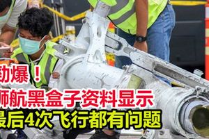 獅航黑盒子資料顯示　最後4次飛行空速表都有問題