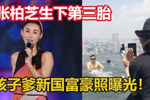 張柏芝誕下第3胎！孩子爹新國富豪照疑曝光！