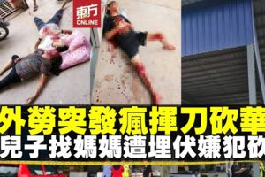 速凍廠印尼籍外勞發瘋揮刀砍人　1華婦被砍死2學生受傷