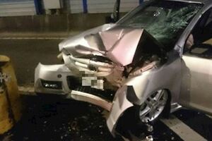 新北市-日籍男自撞車禍爆頭身亡