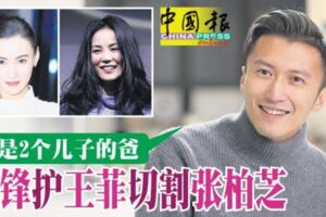 「只是2個兒子的爸」霆鋒護王菲切割張柏芝！！！