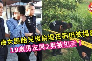 20歲女誕胎兒後偷偷埋在稻田被揭發！19歲男友與2男被扣查！