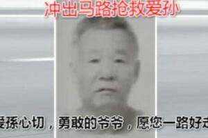 沖出馬路搶救愛孫中國籍祖孫1死1傷