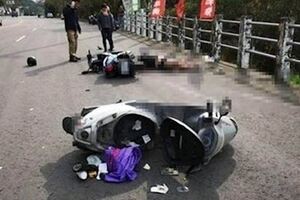 上兵收假返營超車釀禍　頭撞石墩慘死