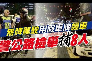 無牌駕駛-用假車牌-飆車-警公路檢舉捕8人