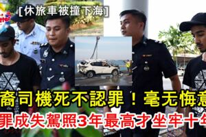 [休旅車被撞下海]印裔司機死不認罪！完全沒有悔意！若罪成失駕照3年，最高才坐牢十年！