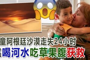 男童阿根廷沙漠走失24小時靠喝河水吃草果腹獲救