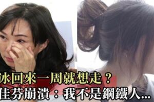 韓冰回台放暑假「一周就想走」李佳芬崩潰：我不是鋼鐵人！我只想要平淡的生活...