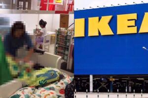 超狂！大媽在IKEA「棉被做出此舉動」，眾人傻眼