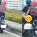 年輕真好？開車前方兩輪「後座超正點」妹子專業姿勢！眾人看嗨：IN整路