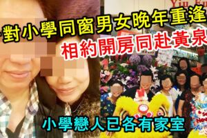 相識半世紀的一對小學同窗男女晚年重逢！相約開房同赴黃泉！