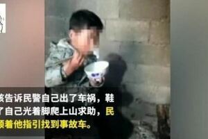 雲南一家4口凌晨翻車墜崖，4歲男童赤腳爬上山求救救出1歲半妹妹