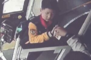 男孩搭公車誤投20元飯錢，司機無奈箱子他無權打開，但他後面動作讓全車感動