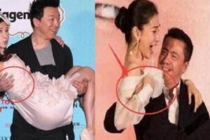 女星公主抱，林志玲吃啞巴虧，Angelababy嚇喊，熱巴才是真尷尬！