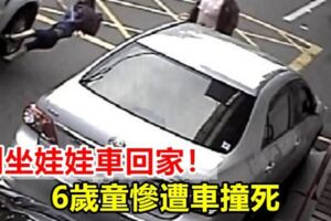 剛坐娃娃車回家！6歲童慘遭車撞死